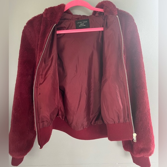 Love Tree Faux Fur Coat - Picture 2 of 5